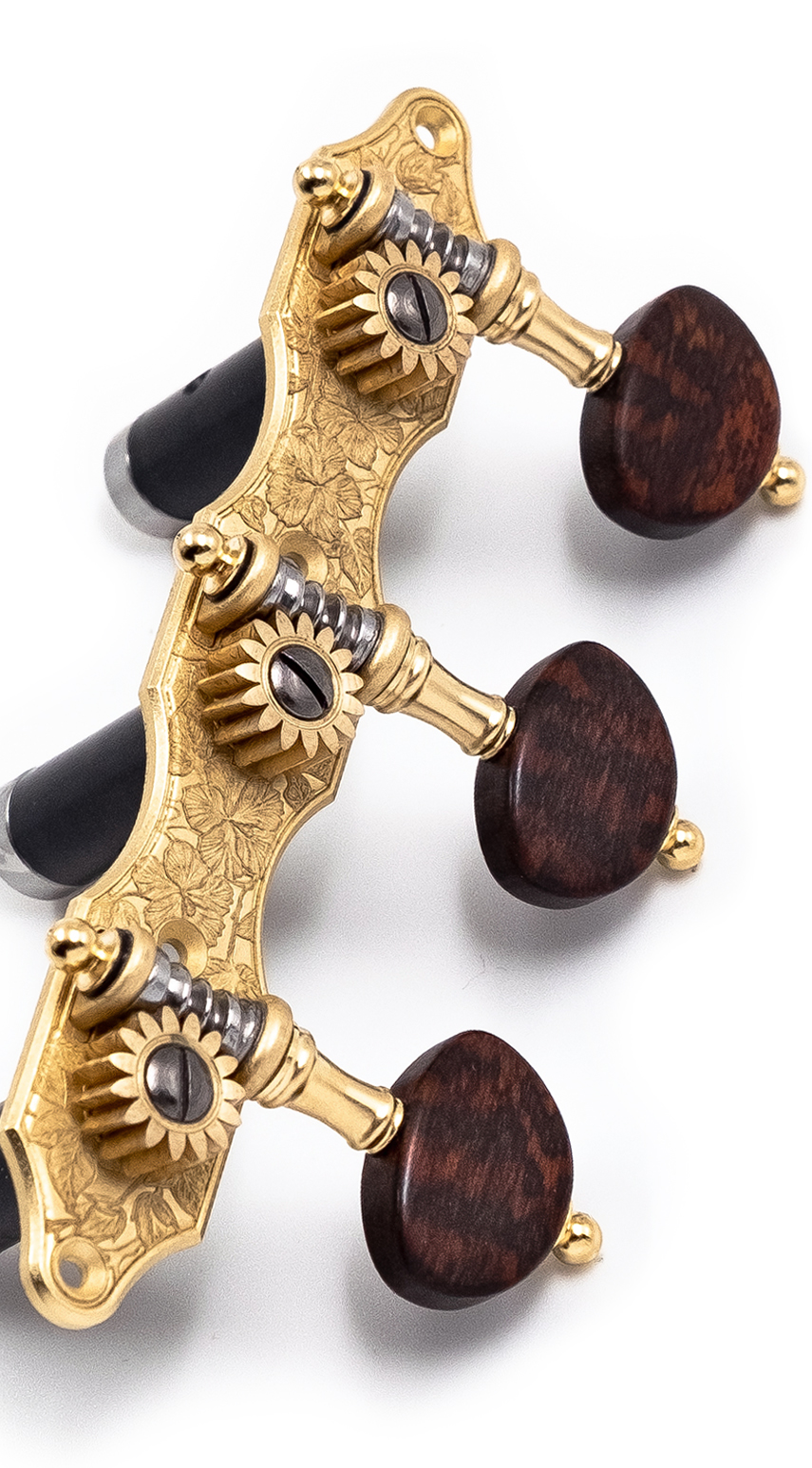 Classical Tuning machine Fusion Series - Hauser Style Hibiscus 14K Gold Classical Tuning machine Fusion Series - Hauser Style Hibiscus 14K Gold