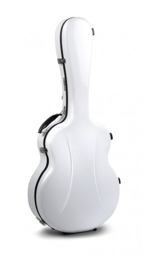 Jumbo guitar case Premier series 1 Gloss White