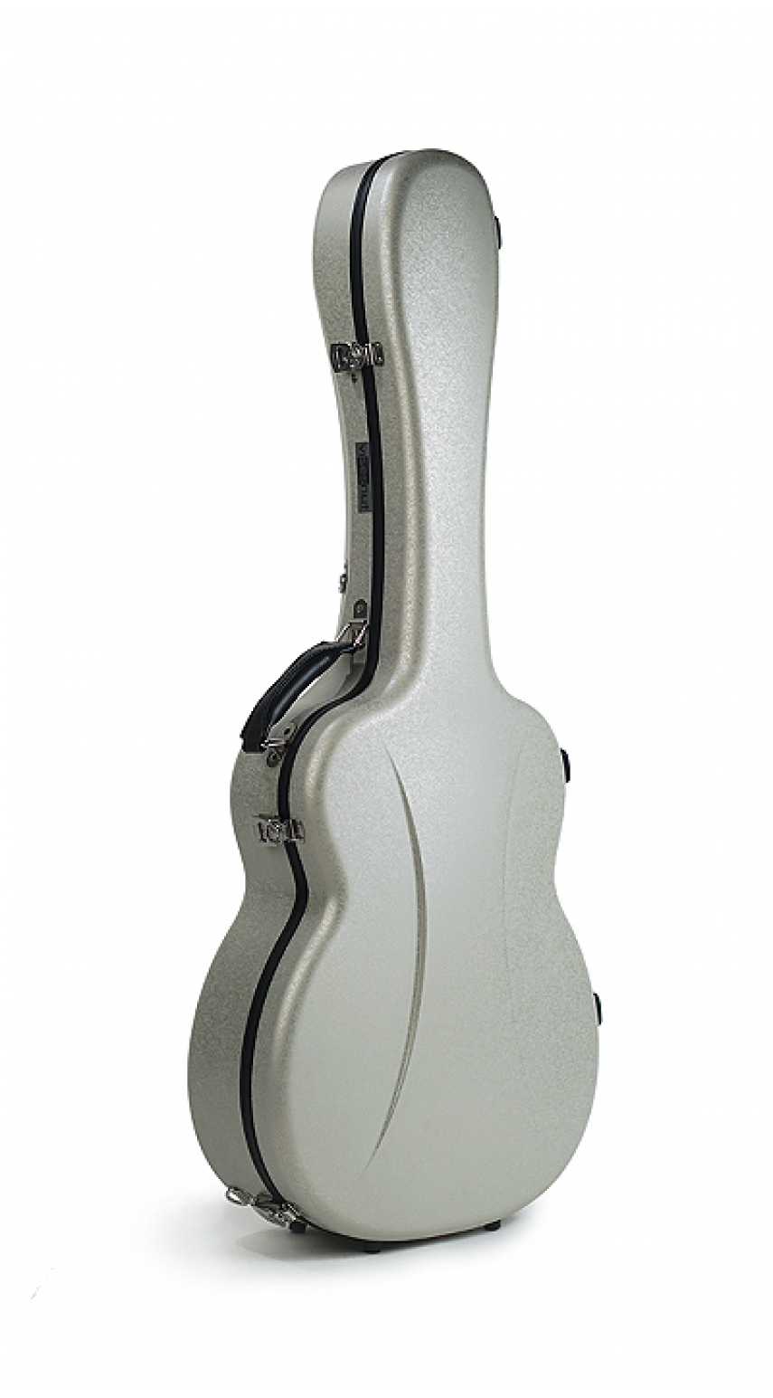 OOO/OM guitar case Premier series 1 Lustre Silver