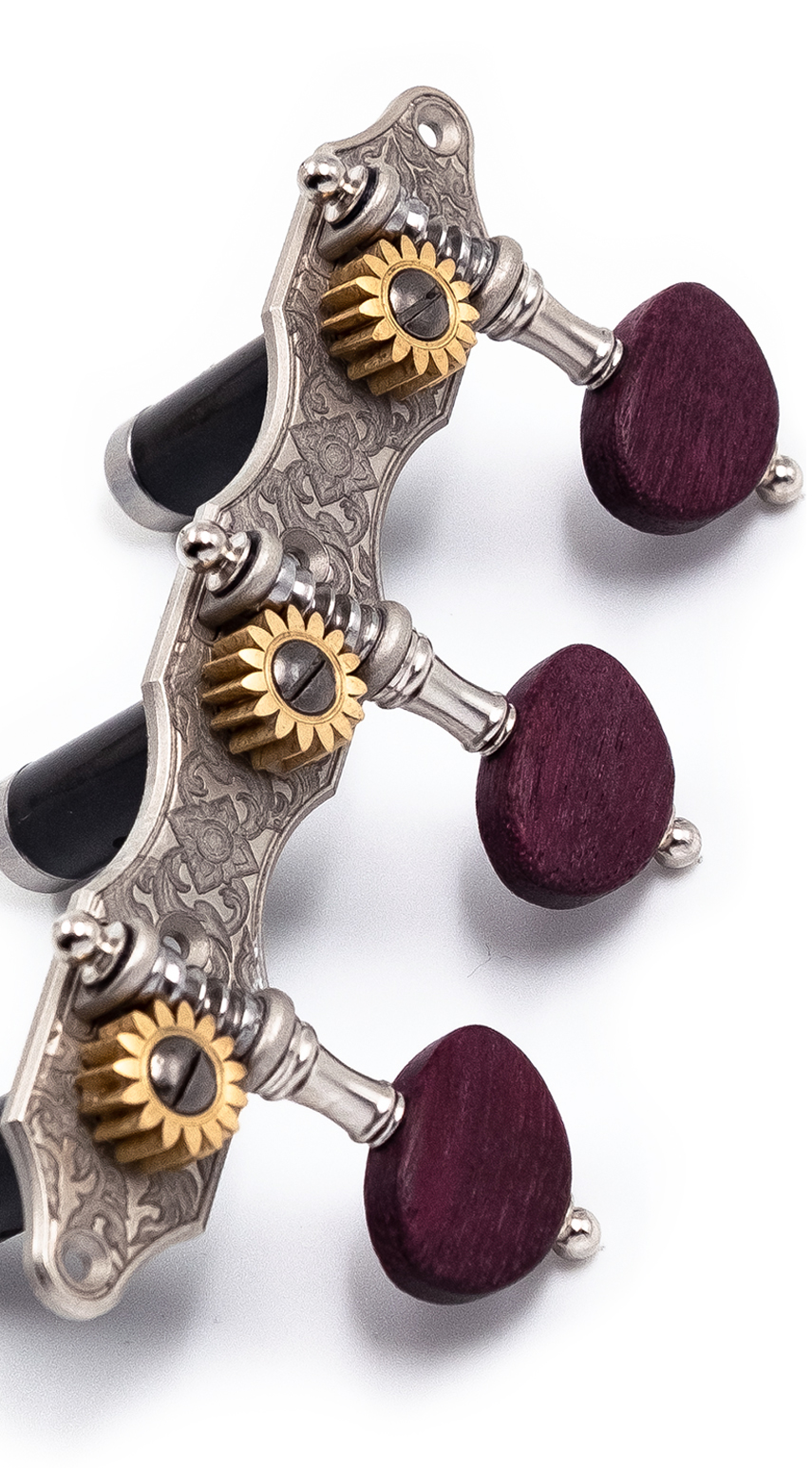 Classical Tuning machine Fusion Series - Hauser Style Thai Pattern Nickel Classical Tuning machine Fusion Series - Hauser Style Thai Pattern Nickel